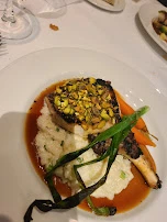 Grilled Pistachio Pork Chop with Risotto & Carrots